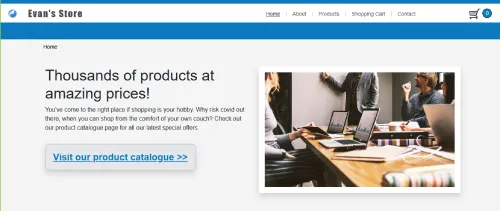 Basic Online Store with Shopping Cart image